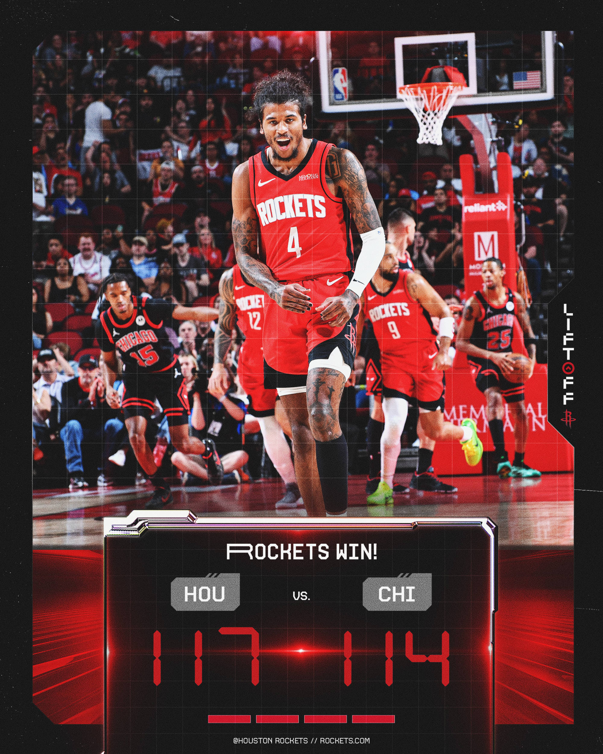 火箭大胜森林狼，取得两连胜