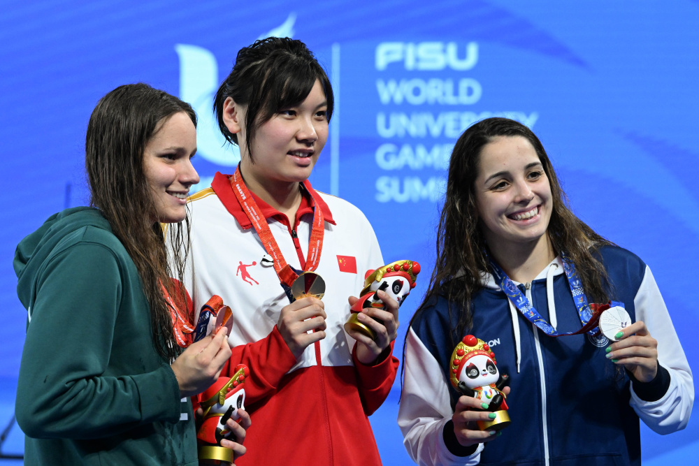 游泳女子项目：葡萄牙选手夺金